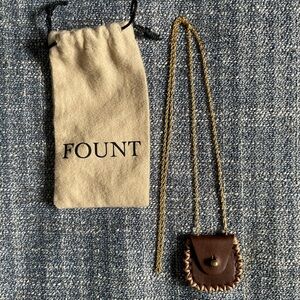 FOUNT leather Lucky Penny necklace